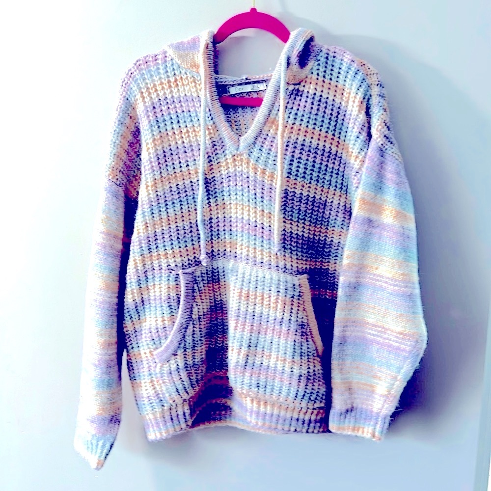 Striped Hooded Sweater - Picture 2 of 3